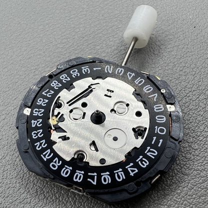 Seiko 7T85A quartz watch movement with precise chronograph technology by Japan Seiko.