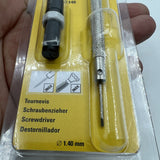 Bergeon 30081-AT-140 Ergonomic Screwdriver 1.40mm With Spare Blades