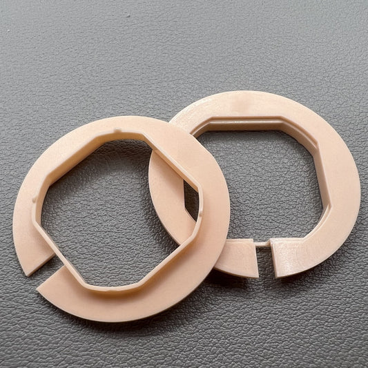 Set of 2 HTR VX42 watch case cushion mount spacer rings for precise movement fixing