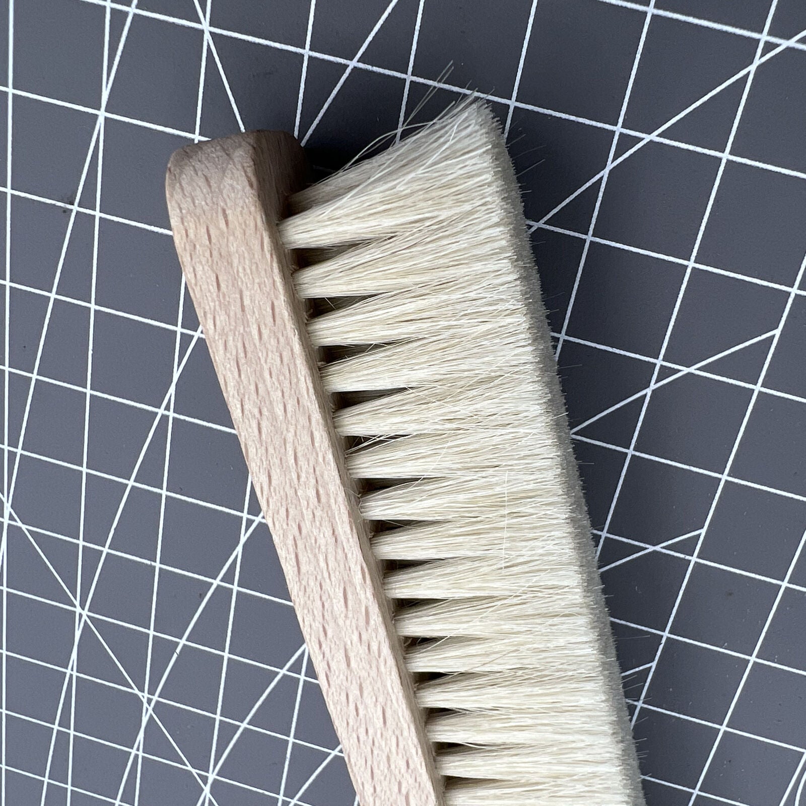 Bergeon 6377-4 soft 4-row watch hand cleaning brush for delicate Swiss watch maintenance.