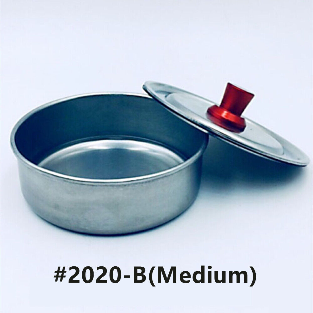 BenzinePro 69mm stainless steel oil cup with anti-leak cover for precise watchmaker use.