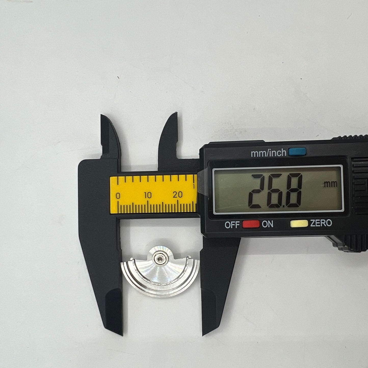 Silver Sea Wave carved rotor oscillating weight for Miyota NH35 NH36 automatic watch movement.