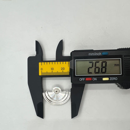 Silver Sea Wave carved rotor oscillating weight for Miyota NH35 NH36 automatic watch movement.