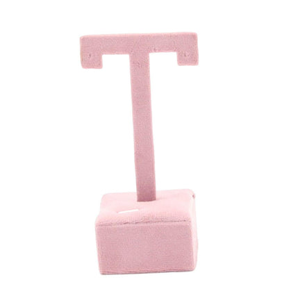 Earring display stand with hanging hooks, decorative jewelry organizer shelf for watch accessories.