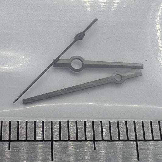 Black watch hands set for NH35A/NH36A movement, non-luminous, precise fit.