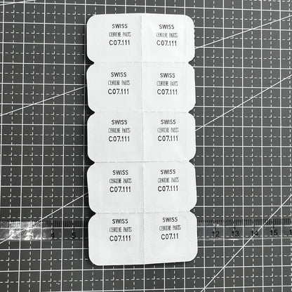 5 Stück Uhrenaufzugwellen Ersatz Passend für ETA C07.111 Werk