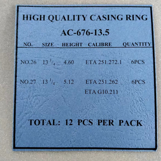 12pcs Plastic Watch Movement Holder Spacer Ring for ETA251.272.1/251.262/G10.211