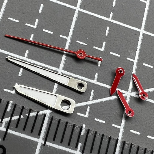 13mm Pointed Red Second Hand Watch Hands Set for Miyota OS10 OS20 OS60 OS80