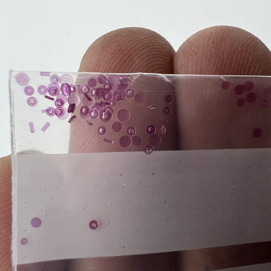Lot de 100 pierres précieuses rouges pour réparation de montres et remplacements 