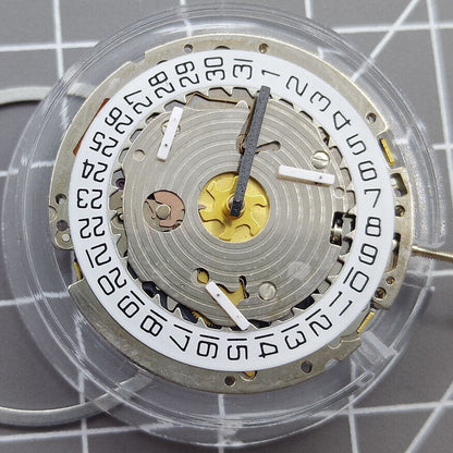 Swiss Made ISA 8171 quartz watch movement with date at 4 o'clock, multifunctional design.