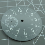 39mm Watch Dial Green Lume Suitable for ETA6497 ST3600 Movement