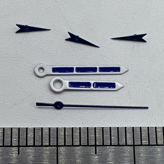 Uhrzeiger 12 mm, blau lackiert, für Miyota OS10 OS20 OS22 OS60 OS80 OS11 Uhrwerk