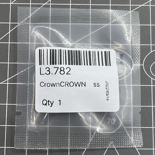 6,5 x 5,7 mm Ersatz-Uhrenkrone, silberfarben, generisch, für Conquest L3.782.4 