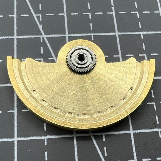 Golden Sea Wave carved rotor for Miyota NH35 NH36 watch movement, enhancing performance and style.