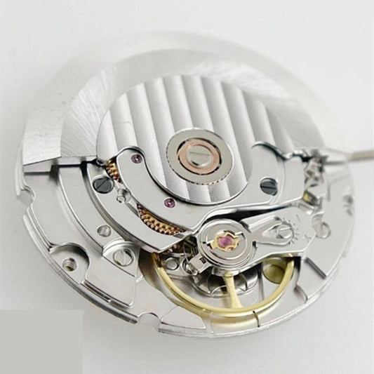 Seagull 2824 automatic mechanical watch movement with black date wheel at 6 o'clock, China made.