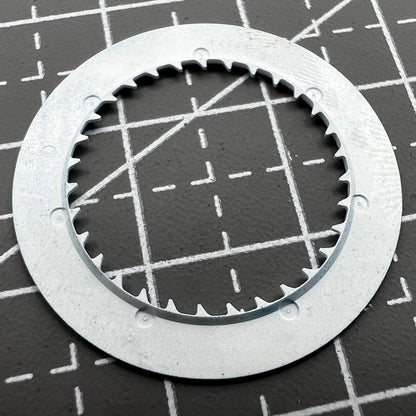 Blue date disk wheel with white font for NH36 NH35 movement, precision watch part at crown 3.8 position.