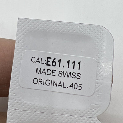 Original Swiss Made watch winding stem for ETA E61.111 movement, durable and precise accessory.