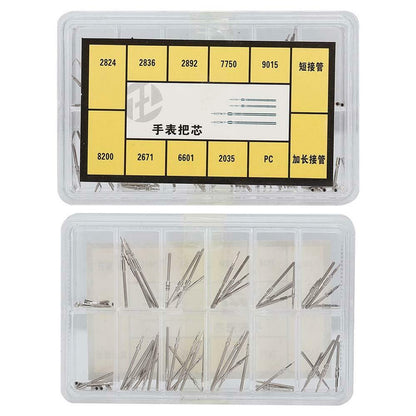 Extension rod and winding stem extender for 2824 2836 watch movements, precision tool set for repairs.