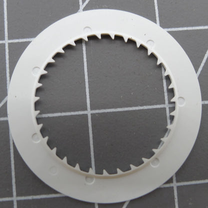 Yellow font date disk wheel on black background for NH35 watch movement by Seiko.