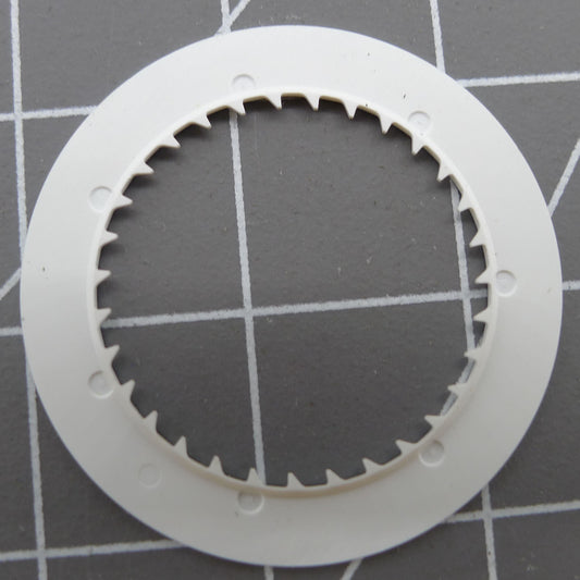 Yellow font date disk wheel on black background for NH35 watch movement by Seiko.
