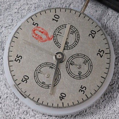 China Made 7750 automatic chronograph watch movement with small seconds at 3, 6, and 9 o?clock positions