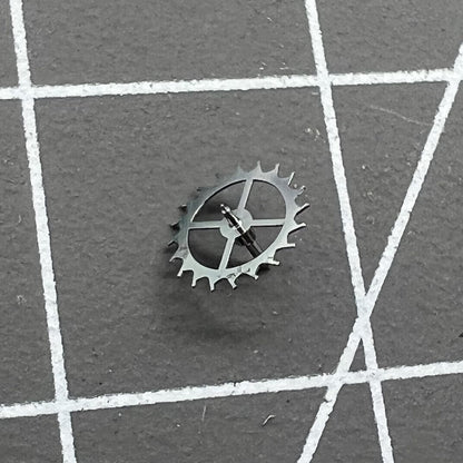 Escape wheel for Dandong 7750 watch movement, precision component ensuring accurate timekeeping performance.
