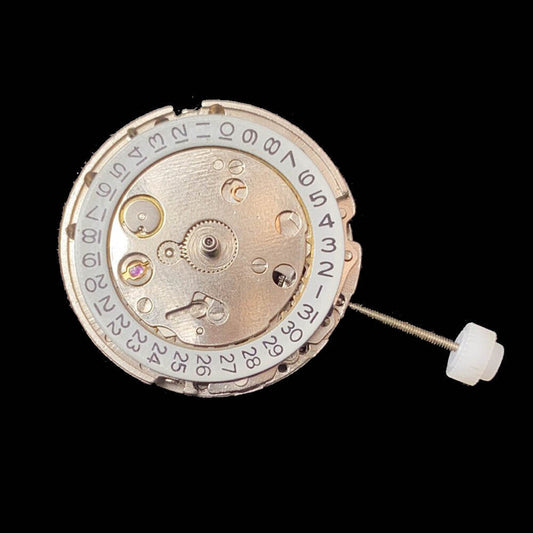 DG2813 Automatisches mechanisches Uhrwerk, 3 Zeiger, silberfarben, Mingzhu 2813, goldene Räder