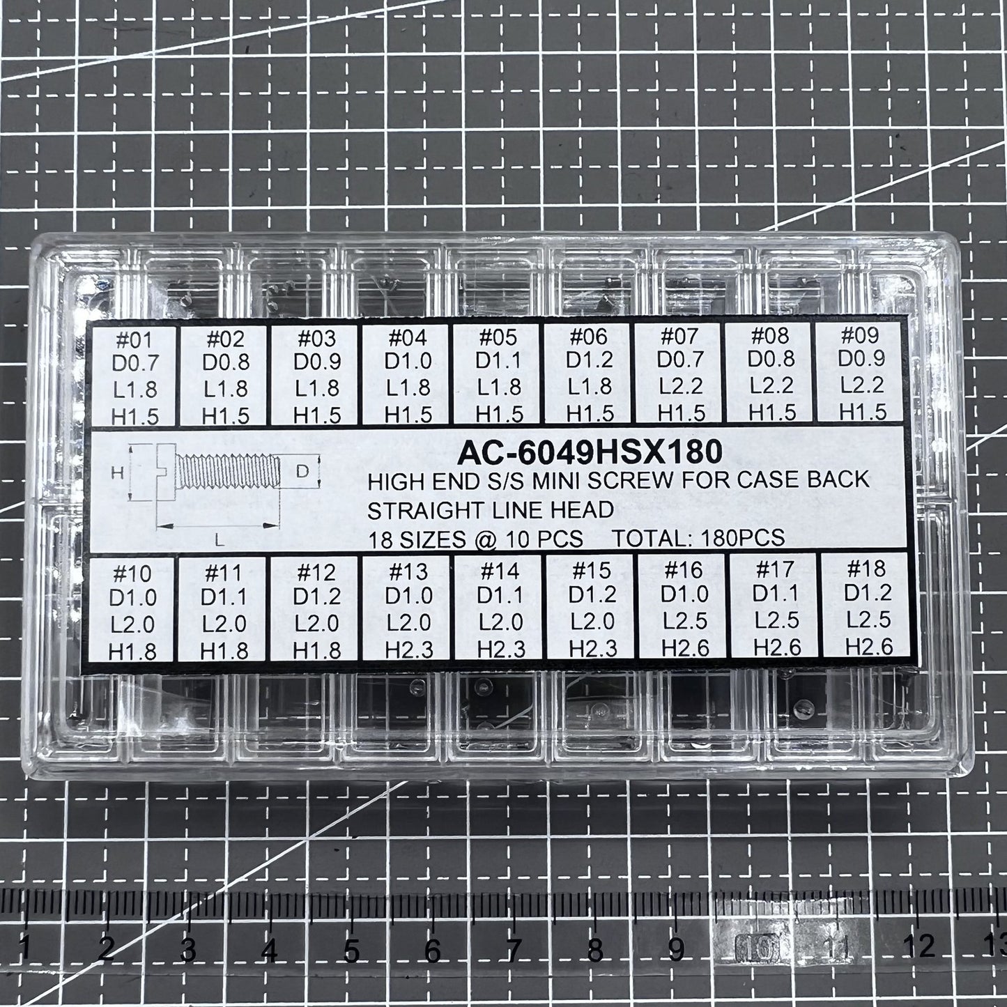180 Stück Mini Edelstahlschrauben Gerade Klinkenkopf In 8 Größen Für