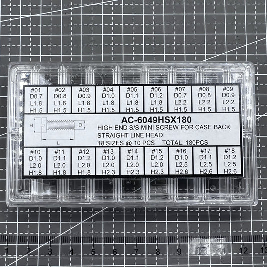 180 Stück Mini Edelstahlschrauben Gerade Klinkenkopf In 8 Größen Für