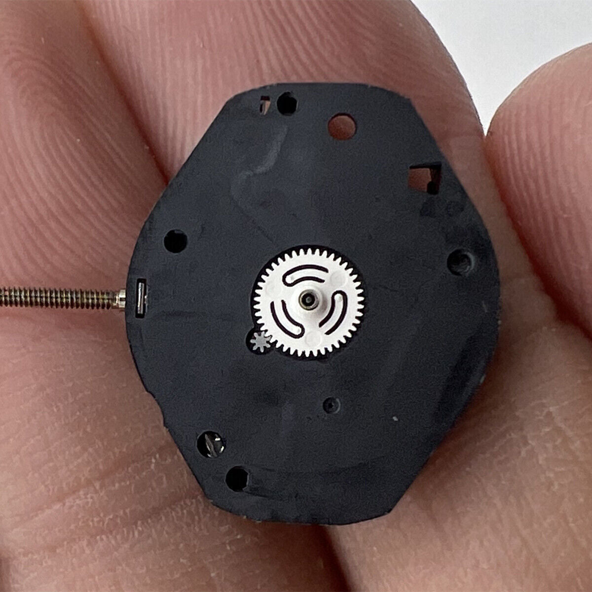 ETA 802.002 watch dial with quartz 2-hand Swiss movement, precision timekeeping by ETA.