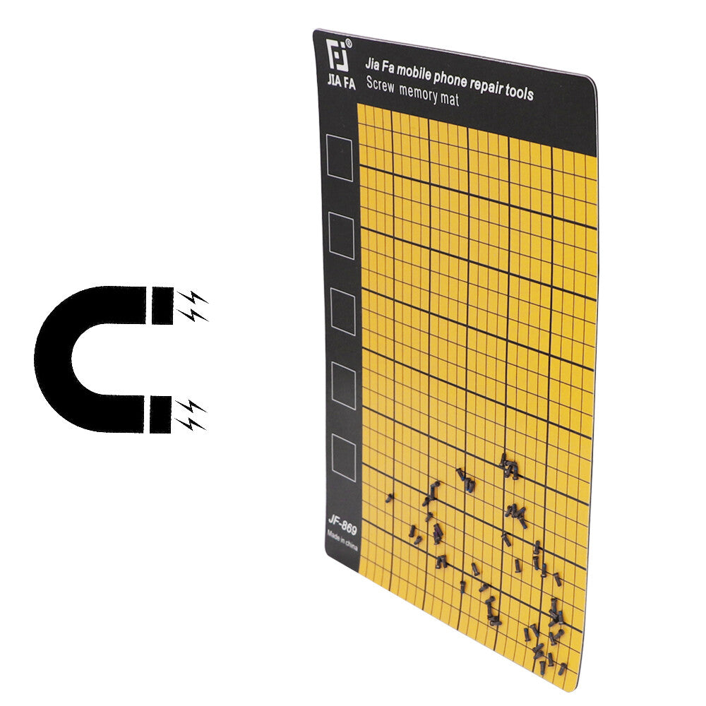 Tapis de mémoire magnétique pour vis, mini-tableau de travail pour montre, outil de réparation de téléphone portable