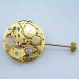 17.2mm China Made Hollow Golden Mechanical Movement Watch Practice/Cufflink Part