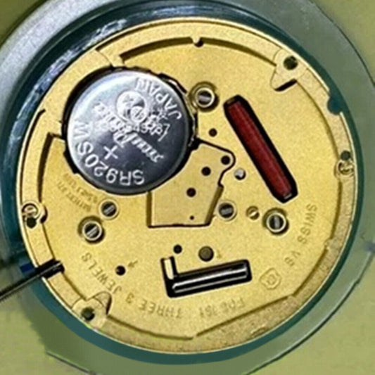 Swiss Made ETA F06.161 V8 quartz watch movement with single calendar and big date at 3 o?clock for precisionAccessories for enhanced watch performance by ETA