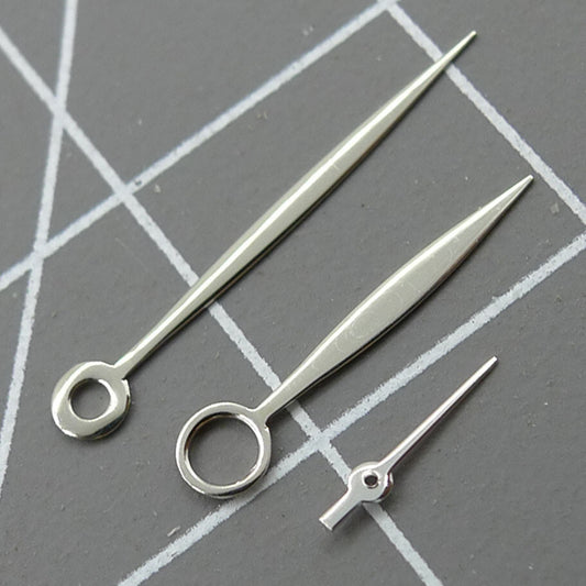 Silver Willow Leaf watch hands by Silver Willow, compatible with Seagull ST3600/ST3621 and ETA6497/ETA6498 movements.