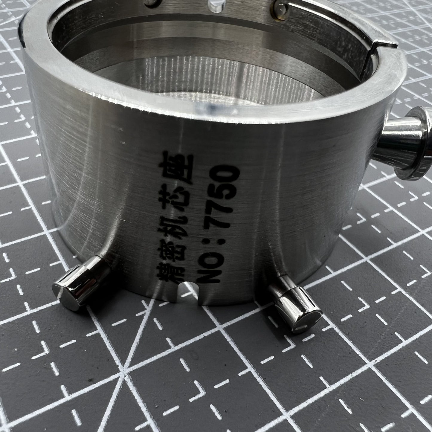 Bewegungshalter verchromt Universal für ETA 7750 Uhrwerk