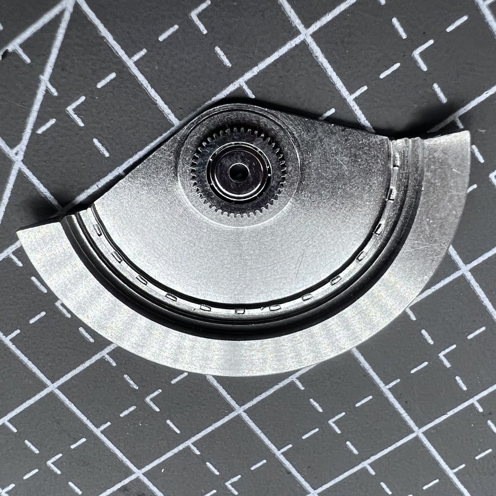 Silver oscillating rotor with bearing for Asian Movement 50 51 watch accessories