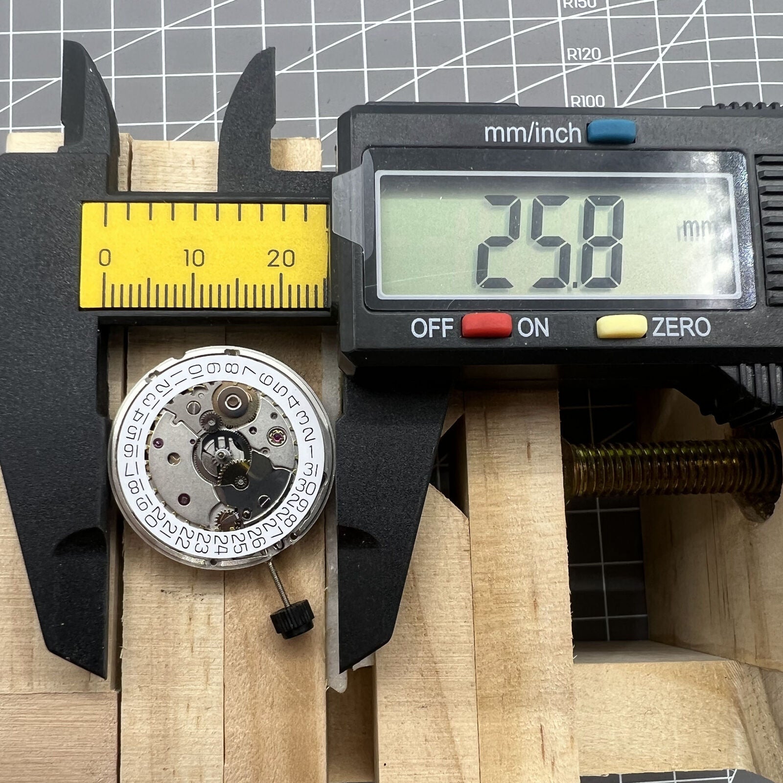 Original Silver SW200-1 automatic watch movement by ETA, precise mechanical replacement part for watches.