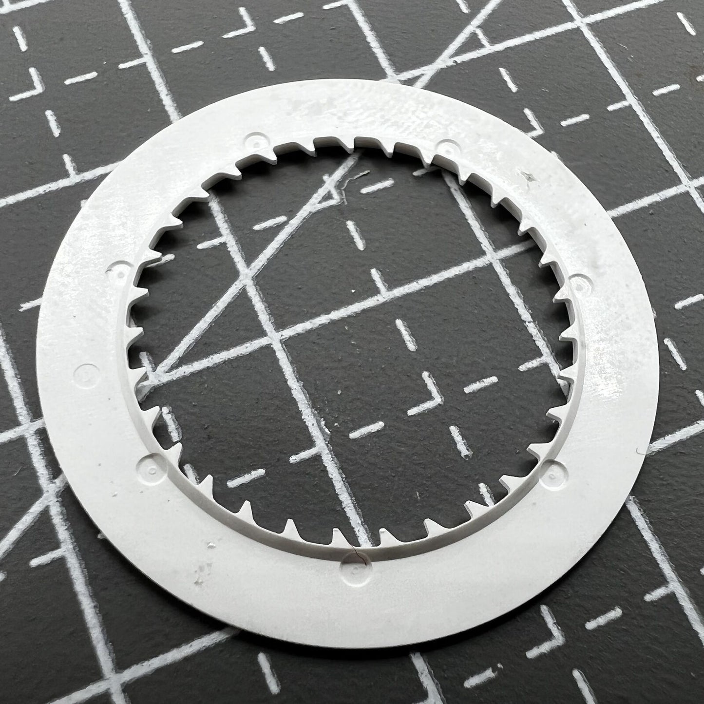 Seiko NH35 NH36 vintage yellow date wheel disk for precise watch movement repair and customization.