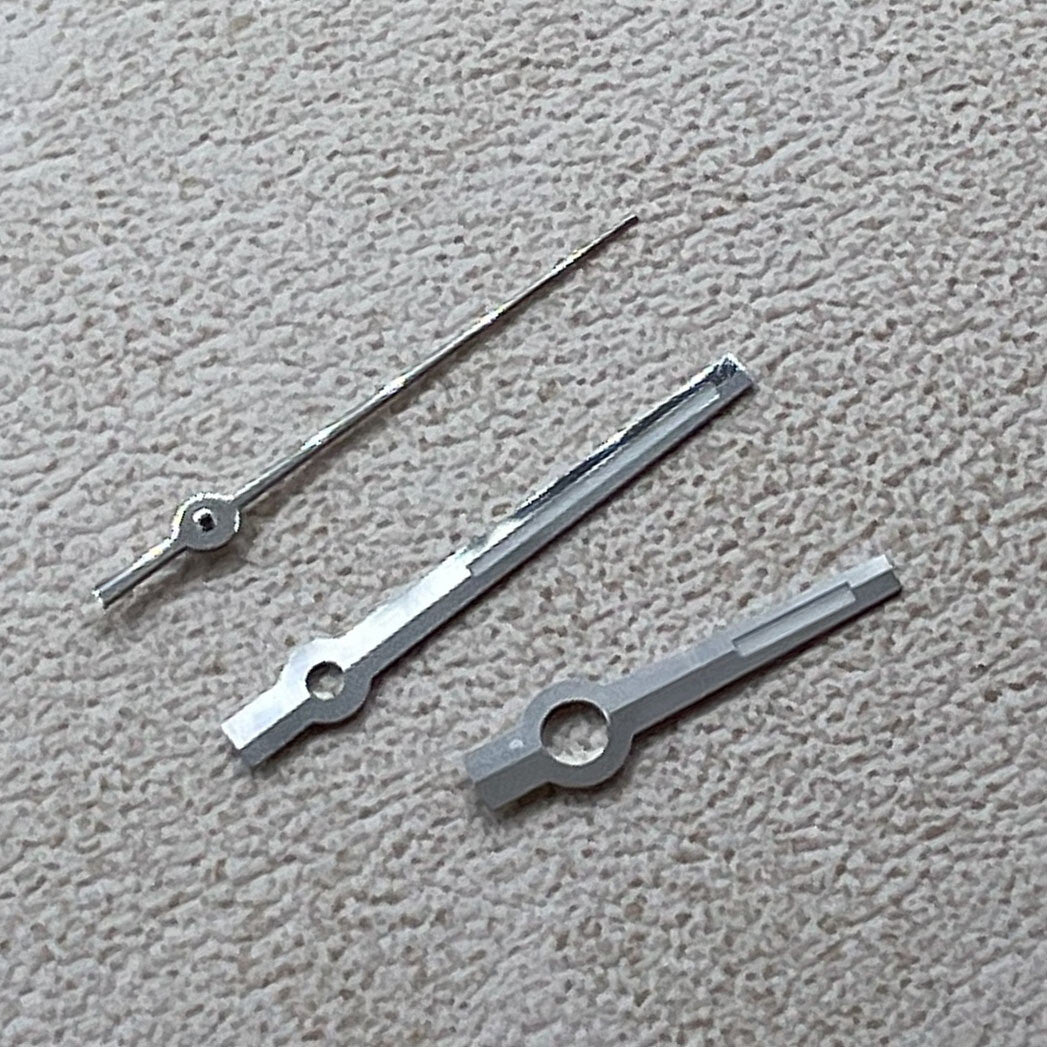 2 Sets Pack Miyota 8285 Modifizierte Dayjust Zeiger Grün Leuchtend Silberkante