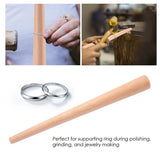 Wood Tapered Mandrel Ring Stick Tool for Finger Ring Jewelry Rings Making Sizes