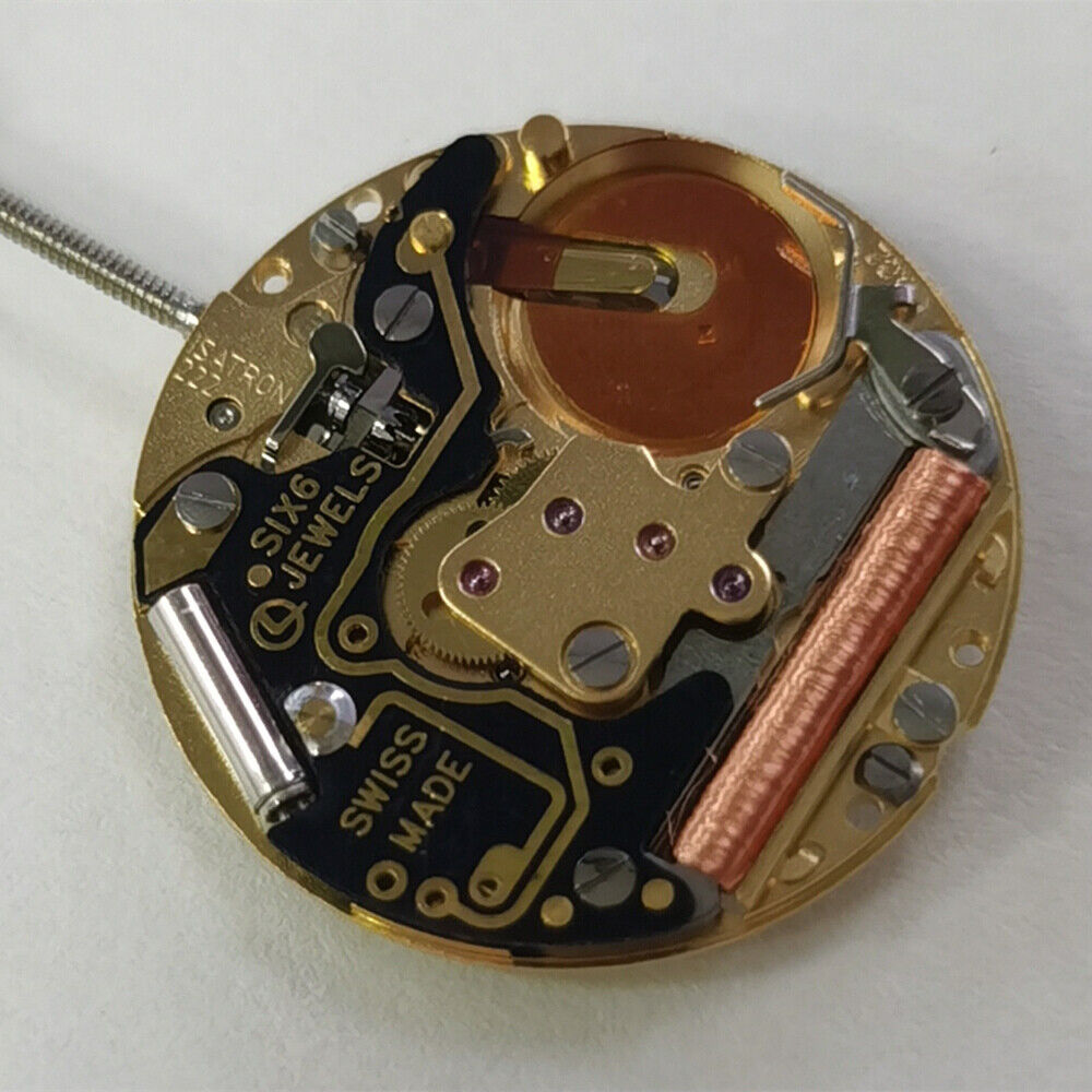 Golden ISA 222 quartz watch movement with 2 hands and calendar, perfect for ladies? watch repair by ISA.