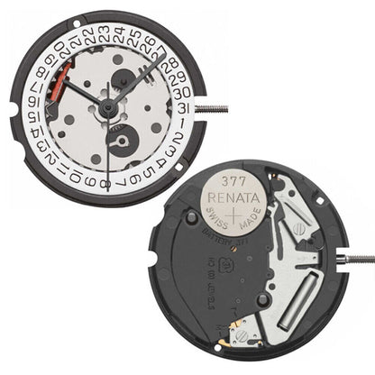 ETA 803.112 Watch Quartz Movement  3 Hands Date At 3/6