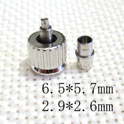 6,5 x 5,7 mm Ersatz-Uhrenkrone, silberfarben, generisch, für Conquest L3.782.4 