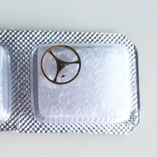 Complete balance wheel with hairspring for Tianjin Seagull ST6 watch movement, precision fit and durable.