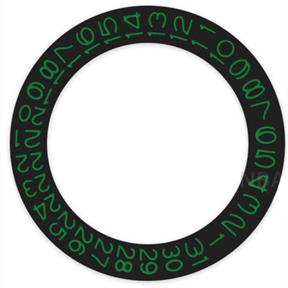 Black Background Green Character Date Disk Date Wheel for Seiko NH35 NH36