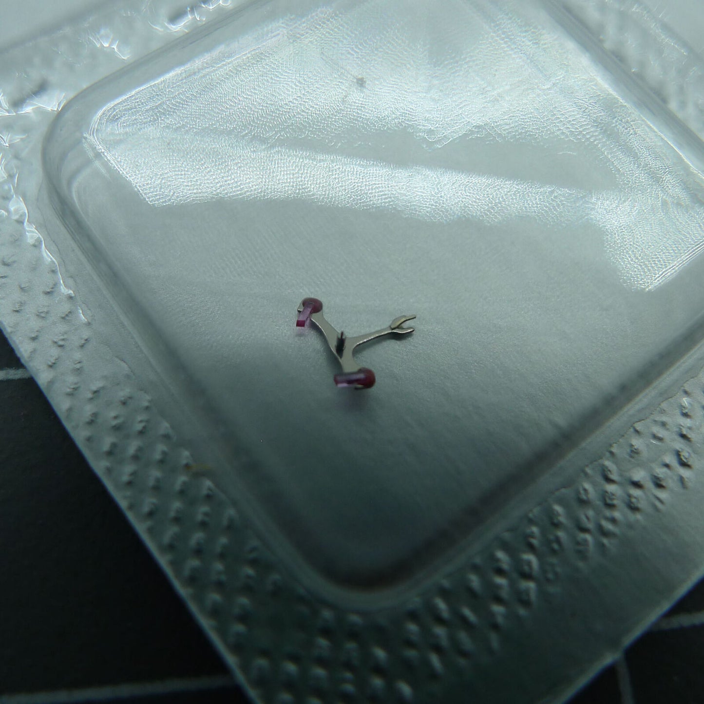 Set of 3 pallet fork parts for Miyota 8200 watch movement, precise fit for accessory repairs.