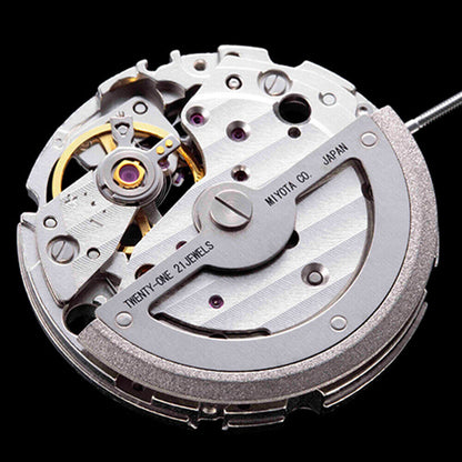 Miyota / Citizen 82S0, versilbertes japanisches automatisches mechanisches Uhrwerk