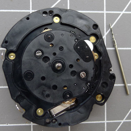 Hattori Epson TMI VD55 Quartz Watch Movement, precision Japanese-made component for timekeeping.