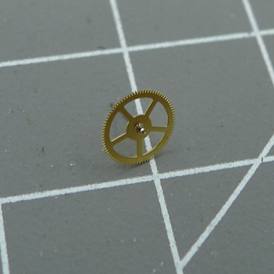 Golden 4.5H second wheels set for Miyota 82S5 82S7 watch movement, 3-piece watch accessory.