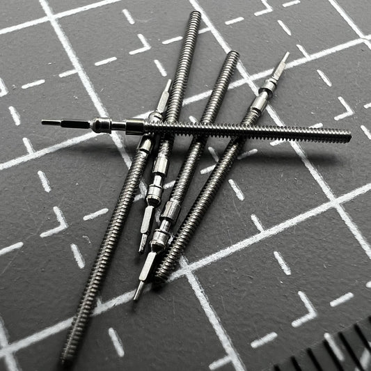 2 PIECES Watch Winding Stems Fit for Movement Miyota 2005/2105/2305/2350